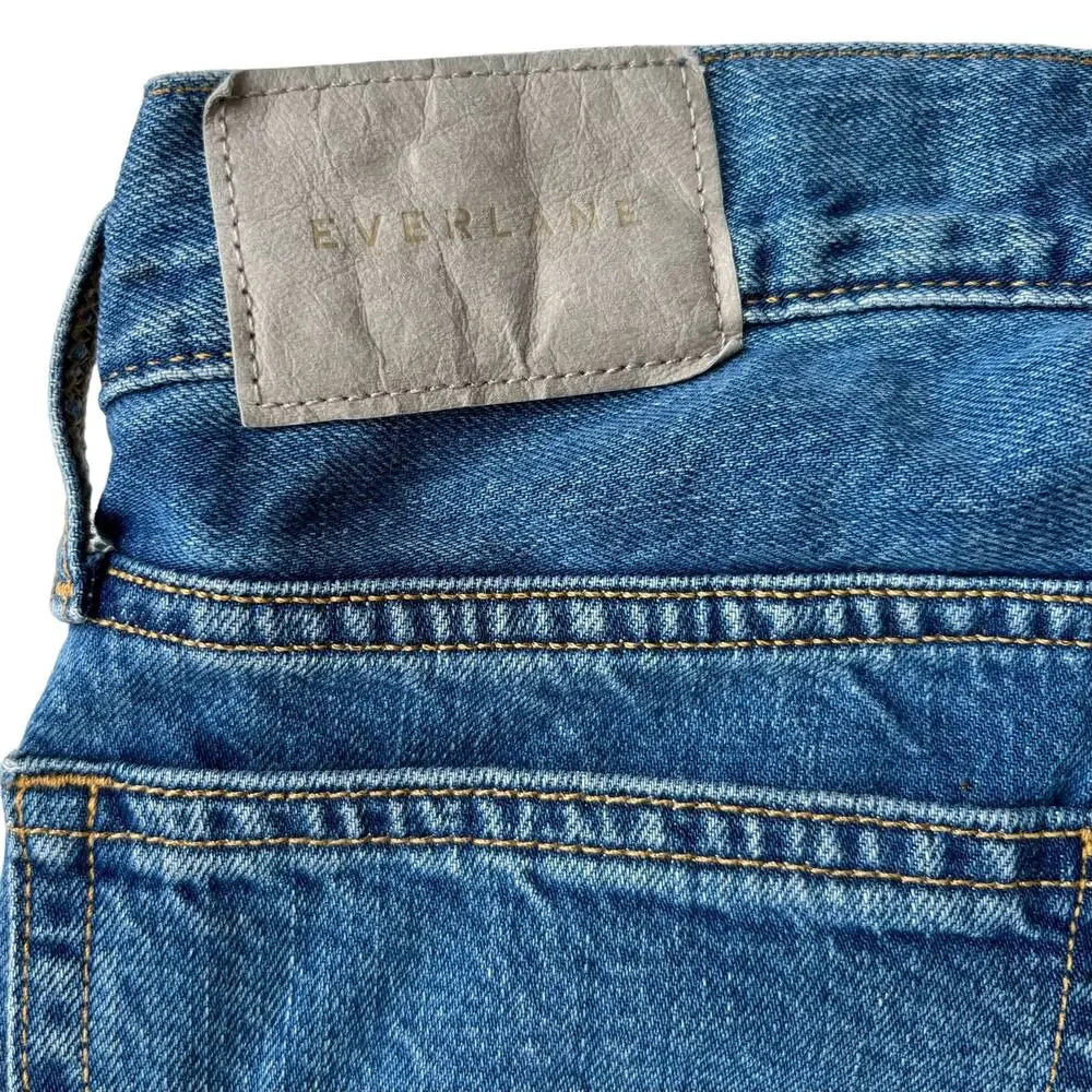 Everlane The Summer Slouch Jean in Indigo Mist Organic Cotton Baggy Size 25 - Picture 9 of 10